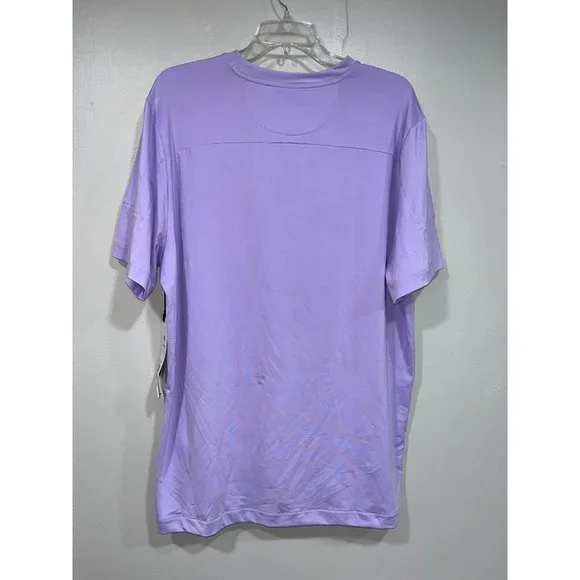 Fila Adrenaline Performance Tennis Men's Shirt Crew Purple Athletic Training Lar - Picture 8 of 8